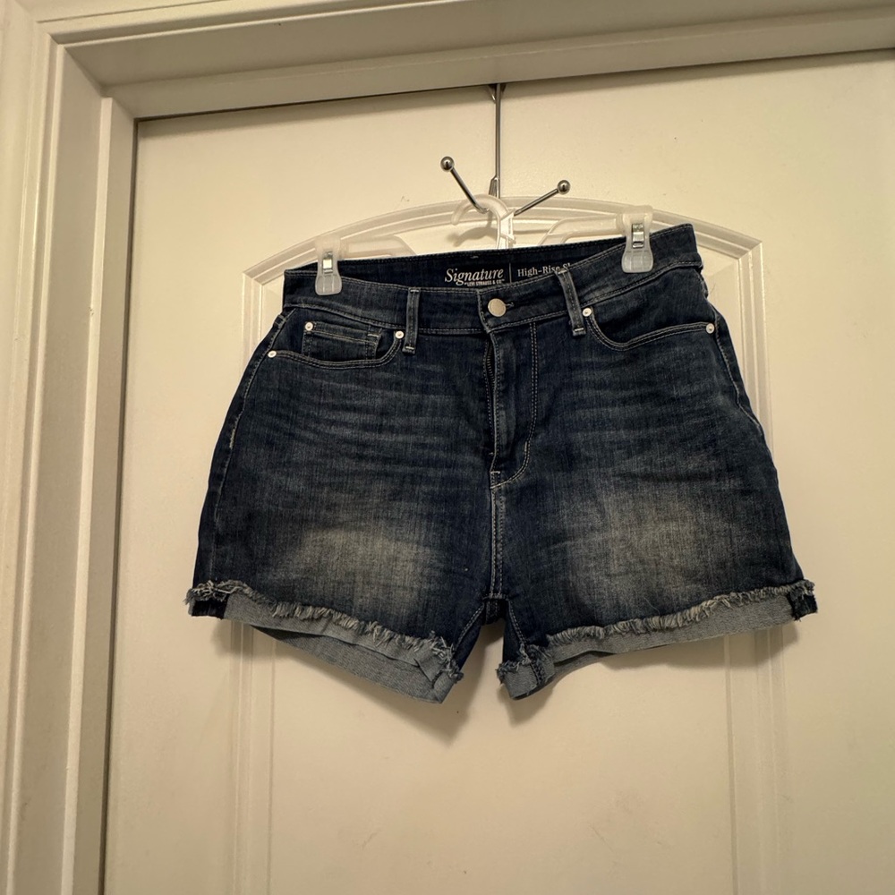 Signature by Levi Strauss Women's Dark Blue Jean Shorts